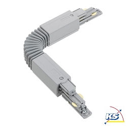 Zubehr fr 3-Phasen Stromschiene GLOBALtrac PULSE - Flexibler Verbinder XTSC 623, DALI steuerbar, Grau