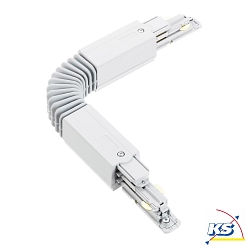 Zubehr fr 3-Phasen Stromschiene GLOBALtrac PULSE - Flexibler Verbinder XTSC 623, DALI steuerbar, Wei