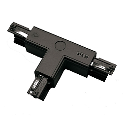 Zubeh�r f�r 3-Phasen Stromschiene GLOBALtrac� PRO - T-Verbinder XTS 36 - Rechts (Stromf�hrung au�en), Schwarz