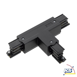 Zubeh�r f�r 3-Phasen Stromschiene GLOBALtrac� PRO - T-Verbinder XTS 39 - Links (Stromf�hrung au�en), Schwarz
