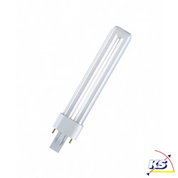 Osram Kompakt-Leuchtstofflampe DULUX S, G23, 840 neutralwei, 9W