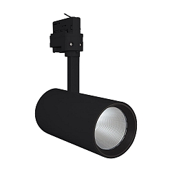 LED 3-Phasen-Strahler TRACKLIGHT SPOT D85 NFL, � 8.5cm, CRi >90, UGR <16, verstellbar, 35W 4000K 2800lm 24�, schwarz