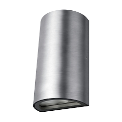 LED Au�enwandleuchte ENDURA� STYLE UP/DOWN, halbrund, IP44 IK03, 12W 3000K 700lm 2x100�, Aluminium / Glas