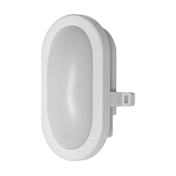 Outdoor LED Aufbauleuchte BULKHEAD, IP54 IK06, oval, 6W 4000K 420lm 120�, PC / ABS-Abdeckung, Wei�