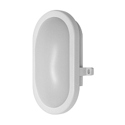 LED Aufbauleuchte BULKHEAD, IP54 IK06, oval, 11W 4000K 8400lm 120�, PC / ABS-Abdeckung, Wei�