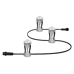 Erweiterungs-Set f�r Outdoor LED Boden-Lichtenkette ENDURA GARDEN DOT, 3-flammig, IP65, 2.1W 3000K 160lm 33�