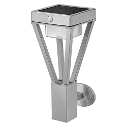 LED Solar-Wandleuchte ENDURA STYLE SOLAR BOUQUET WALL SENSOR, IP44, 6W 3000K, mit Modus-Schalter, Edelstahl
