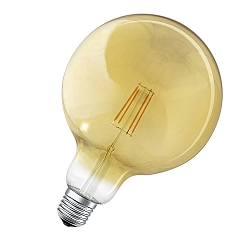 LED Globe-Filament SMART+ G125 DIM GD, 230V, E27, 6W 2400K 680lm 300�, dimmbar, Goldglas klar