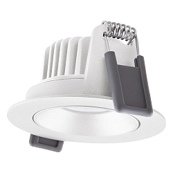 downlight SP ADJ P 8W 930 PS DIM IP20 WT swivelling, with switch, multipower, set back IP20, white