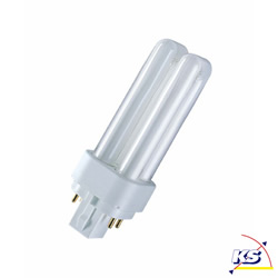 Osram Kompakt-Leuchtstofflampe Dulux D/E 830 G24q-1 warmweiß, 10W