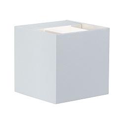 LED Au�enwandleuchte CYBO, IP65, eckig, 8x8cm, 2x 3W 2700K, Winkel verstellbar von 40-120�, wei�