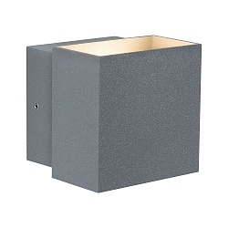 LED Au�enwandleuchte CYBO, IP65, eckig, 10x10cm, 2x 3,5W 2700K 85�, drehbar, wei�