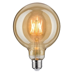 LED Vintage Globe125, E27, 6.5W 1700K, Goldglas klar
