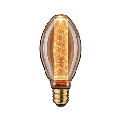 Dekoratives LED Filament B75 INNER GLOW SPIRAL, E27, 4W 1800K 200lm, Goldglas