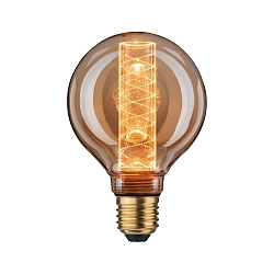 Dekorative LED Globelampe G95 INNER GLOW SPIRAL, E27, 4W 1800K 200lm, Goldglas