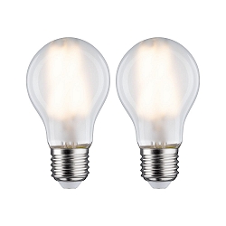 2er-Set LED Filament Standardform A60, 230V, E27, 7W 2700K 806lm, matt