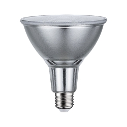 LED Reflektorlampe PAR38, 230V, E27, 13.8W 3000K 1000lm, mit Glas-Streuscheibe, dimmbar, Silber