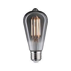 LED Filament Edisonlampe ST64 VINTAGE 1879, 230V, E27, 7.5W 1800K 320lm, dimmbar, Rauchglas
