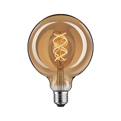 LED Filament Globe125 VINTAGE 1879, Spiral, 230V, E27, 4W 1800K 230lm, dimmbar, Goldglas