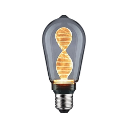 LED Lampe ST64 INNER GLOW HELIX E27, 3,5W, 1800K, 90lm, smoke