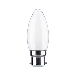 LED Kerzenlampe B22d, 4,7W, 4000K, 470lm, dimmbar, matt