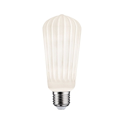 LED Deko-Filament EDISON ST64 WHITE LAMPION, E27, 4W 3000K 400lm, dimmbar, wei� / vertieft gerillt