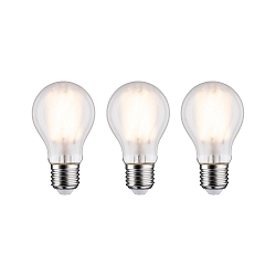 LED Filamentlampe Birnenform, E27, 9W, 2700K, 1055lm, 3er Pack, matt