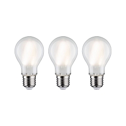 LED Filamentlampe Birnenform, E27, 9W, 4000K, 1055lm, 3er Pack, matt