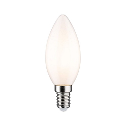 LED Filamentlampe Kerze, E14, 4,5W, 2700K, 470lm, dimmbar, opal
