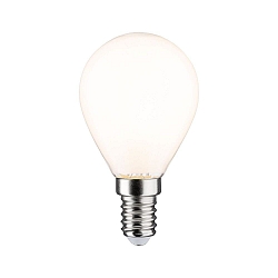 LED Filamentlampe Tropfen, E14, 4,5W, 2700K, 470lm, dimmbar, opal