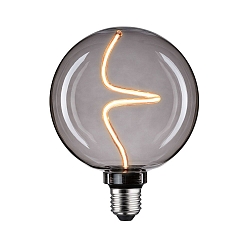 LED Filament-Globelampe FLOATING SHINE G125 V1, 230V, E27, 4W 1800K 150lm, 3-step dimmbar, Rauchglas