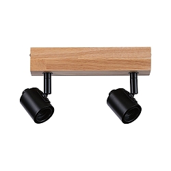 Deckenleuchte ARVID, 2-flammig, E27, dimmbar, schwarz