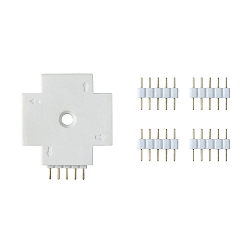 Zubeh�r f�r MAX LED STRIPE X-Verbinder, wei�, Kunststoff