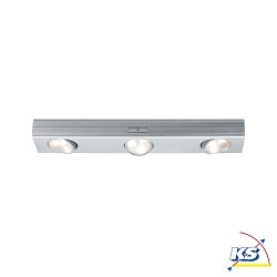 LED Schrankleuchte JIGGLE LED Unterbauleuchte, 30cm, 6x1,5V AAA, chrom matt, dimmbar, batteriebetrieben
