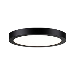 LED Panel ABIA, round, � 30cm,IP20, 230V, 22W 2700K 2200lm, black matt