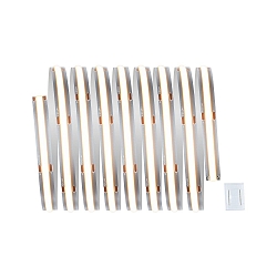 LED Strip MaxLED Basisset 2,5m, 30W, 2700K, 2700lm, dimmbar, silber