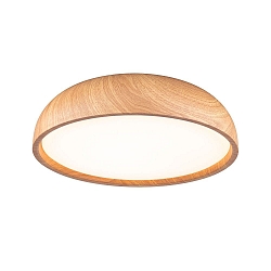 LED Deckenleuchte / Badleuchte OKA, IP44, 24W 3000/4000/6500K (White Switch) 950lm, schaltbar, Holz hell