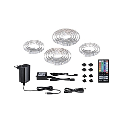 LED Strip MaxLED 250, 4,3m, Comfort Sets TV 65, 3000K 22W, RGBW, dimmbar, silber