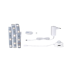 LED Strip MaxLED 250 Comfort Set Bett 1m 2700K Protect Cover IP44 4W, silber, warmwei�