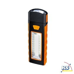 Batterieleuchte Work Light Orange/Schwarz mit Magnet und Haken