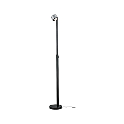 floor lamp ALDAN LED with sensor, brushed aluminium, black dimmable