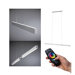 LED Pendant luminaire APTARE, ZigBee controllable, 18W 2700K 1250lm, alu brushed, dimmable