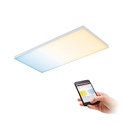 LED Panel VELORA ZigBee TW surfaced mounting, 59.5cm, 230V, 15.5W 2700-6500K 1600lm, dimmable, white matt