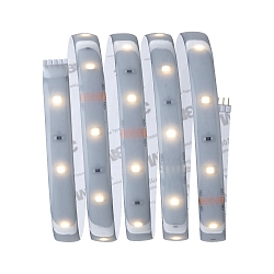 LED Strip Basis-Set MaxLED 250 WW, IP44 �Protecting Cover�, 230Vac / 24Vdc, Silber, 150cm, 6W 3000K 360lm