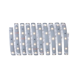 LED Strip Basis-Set MaxLED 250 WW, IP44 �Protecting Cover�, 230Vac / 24Vdc, Silber, 300cm, 12W 3000K 720lm