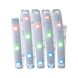 LED Strip Basis-Set MaxLED 250 RGBW, IP44 �Protecting Cover�, 230Vac / 24Vdc, Silber, 150cm, 10W RGB+3000K 345lm