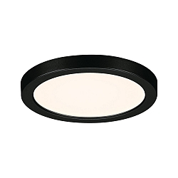 LED Einbau-Panel AREO VariFit ON-OFF, IP44/20, rund, � 11.8cm, schaltbar, 8W 4000K 550lm, schwarz matt