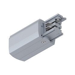 Zubeh�r f�r ProRail3 3-Phasen-Stromschiene - Endeinspeiser rechts, 230V, Metall / Kunststoff, Silber