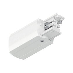 Zubeh�r f�r ProRail3 3-Phasen-Stromschiene - Endeinspeiser links, 230V, Metall / Kunststoff, Wei�