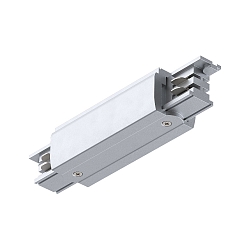 Zubeh�r f�r ProRail3 3-Phasen-Stromschiene - Mitteleinspeiser, 230V, Metall / Kunststoff, Silber